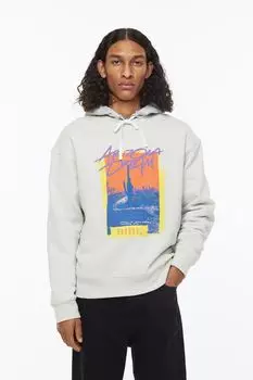 Толстовка свободного кроя H&M, светло-серый/аризона