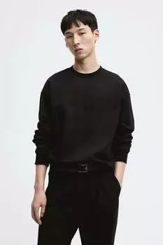 Толстовка свободного кроя H&M, черный
