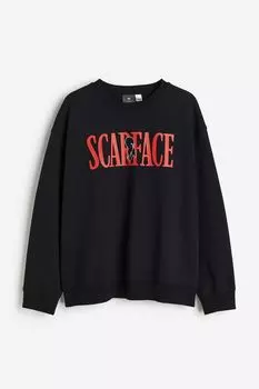 Толстовка свободного кроя H&M, черный