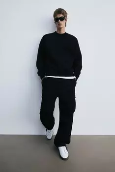 Толстовка свободного кроя H&M, черный