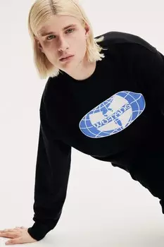 Толстовка свободного кроя H&M, черный