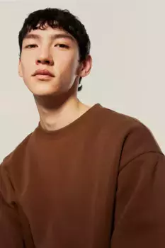 Толстовка свободного кроя H&M, коричневый