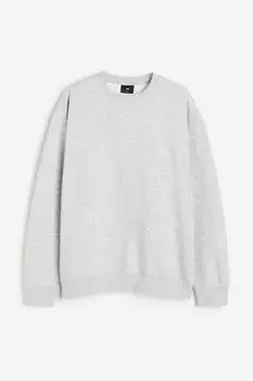 Толстовка свободного кроя H&M, серый