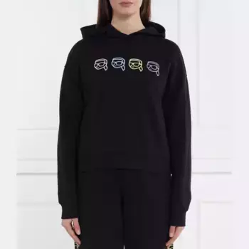 Толстовка свободного кроя Ikonik 2.0 Karl Lagerfeld, черный