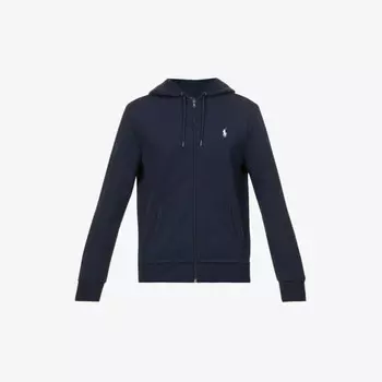 Толстовка свободного кроя из джерси с длинными рукавами и двойной вязкой Polo Ralph Lauren, синий