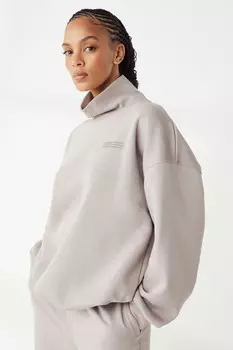 Толстовка свободного кроя из флиса с логотипом Under Armour, серый