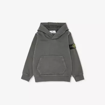 Толстовка свободного кроя из хлопкового трикотажа с логотипом, 4–14 лет Stone Island, синий