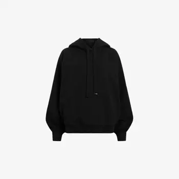 Толстовка свободного кроя из хлопкового трикотажа с логотипом Talon underground Allsaints, черный