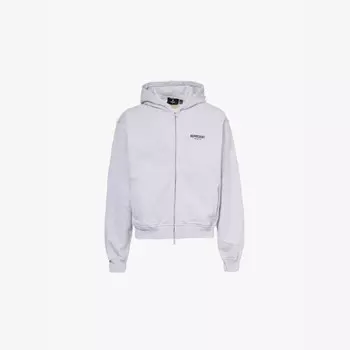 Толстовка свободного кроя из хлопкового трикотажа с фирменным принтом Owners club Represent, серый