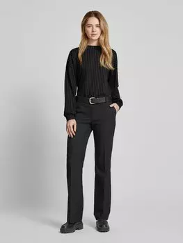 Толстовка свободного кроя из модальной смеси в тонкую полоску Tom Tailor Denim, черный