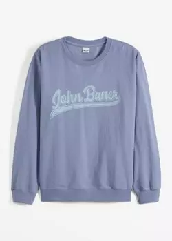 Толстовка свободного кроя из переработанного полиэстера John Baner Jeanswear, синий
