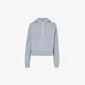 Толстовка свободного кроя из смесового хлопка с застежкой-молнией Restore Vuori, бежевый