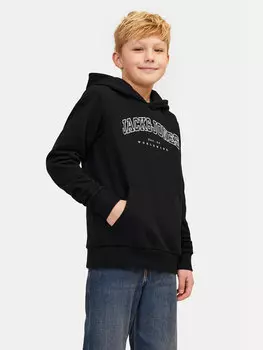 Толстовка свободного кроя Jack&Jones Junior, черный