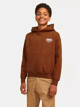 Толстовка свободного кроя Jack&Jones Junior, коричневый