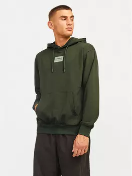 Толстовка свободного кроя Jack&Jones, зеленый