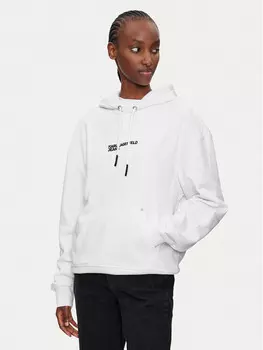 Толстовка свободного кроя Karl Lagerfeld Jeans, белый