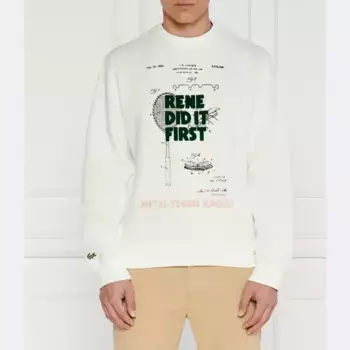 Толстовка свободного кроя Lacoste, белый