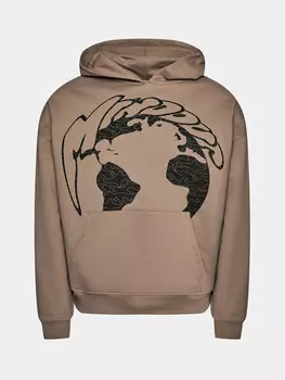 Толстовка свободного кроя Mindout, коричневый