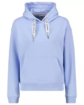 Толстовка свободного кроя на шнурке с логотипом Tommy Jeans, синий