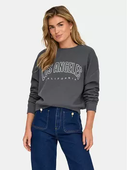 Толстовка свободного кроя Only, серый