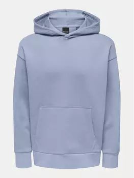Толстовка свободного кроя Only & Sons, синий