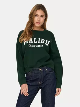 Толстовка свободного кроя Only, зеленый