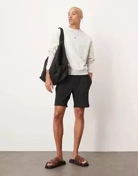 Толстовка свободного кроя оверсайз в сером меланжевом цвете ASOS DESIGN