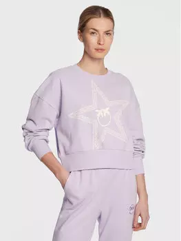 Толстовка свободного кроя Pinko, фиолетовый