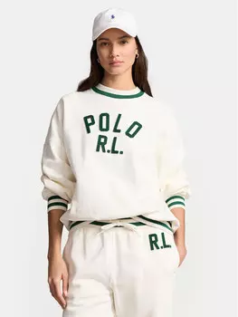 Толстовка свободного кроя Polo Ralph Lauren, экрю