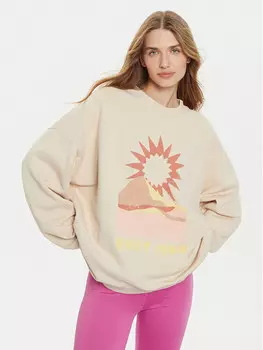 Толстовка свободного кроя Roxy, бежевый
