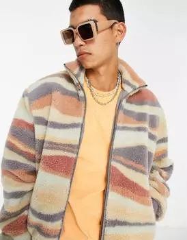 Толстовка свободного кроя с абстрактным принтом ASOS DESIGN