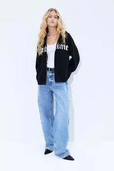Толстовка свободного кроя с капюшоном и декоративным мотивом H&M, мультиколор