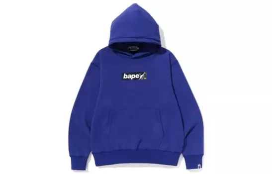 Толстовка свободного кроя с логотипом BAPE Smooth A Bathing Ape, черный