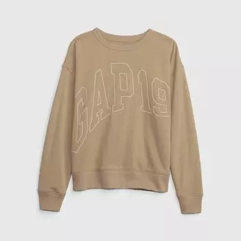 Толстовка свободного кроя с логотипом Gap, бежевый