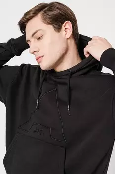 Толстовка свободного кроя с логотипом !Solid, черный