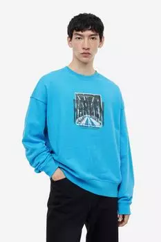 Толстовка свободного кроя с принтом H&M