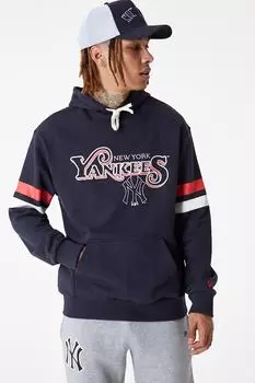Толстовка свободного кроя с принтом New York Yankees New Era, красный
