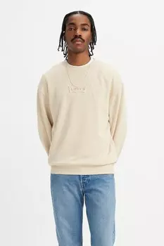 Толстовка свободного кроя с тисненым логотипом Levi'S, бежевый
