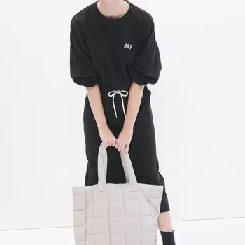 Толстовка свободного кроя с вышитым логотипом Gap, черный