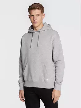 Толстовка свободного кроя Solid, серый