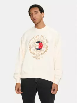 Толстовка свободного кроя Tommy Jeans, экрю