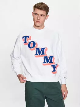 Толстовка свободного кроя Tommy Jeans, белый