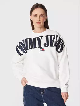 Толстовка свободного кроя Tommy Jeans, белый