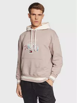 Толстовка свободного кроя Tommy Jeans, бежевый