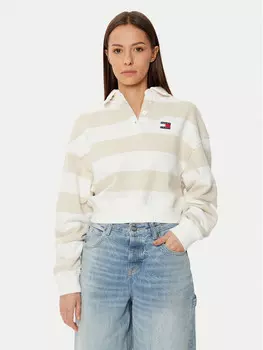 Толстовка свободного кроя Tommy Jeans, бежевый