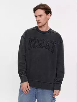 Толстовка свободного кроя Tommy Jeans, черный