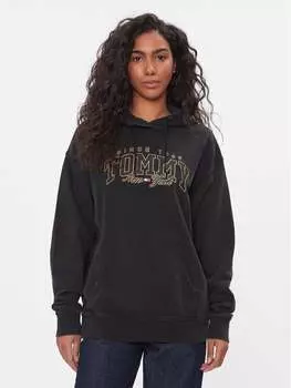 Толстовка свободного кроя Tommy Jeans, черный