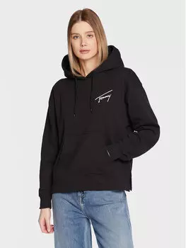Толстовка свободного кроя Tommy Jeans, черный
