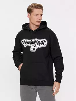 Толстовка свободного кроя Tommy Jeans, черный