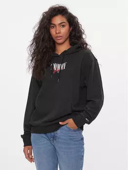 Толстовка свободного кроя Tommy Jeans, черный